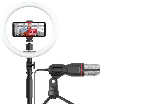 Video Creator Kit include Ring Light with stand and Mic with stand (AF-78)