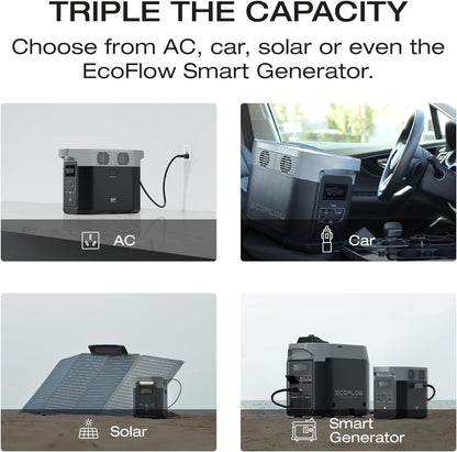 E COFLOW DELTA 2 Portable Power Station, 1024Wh LiFePO4 (LFP) Battery