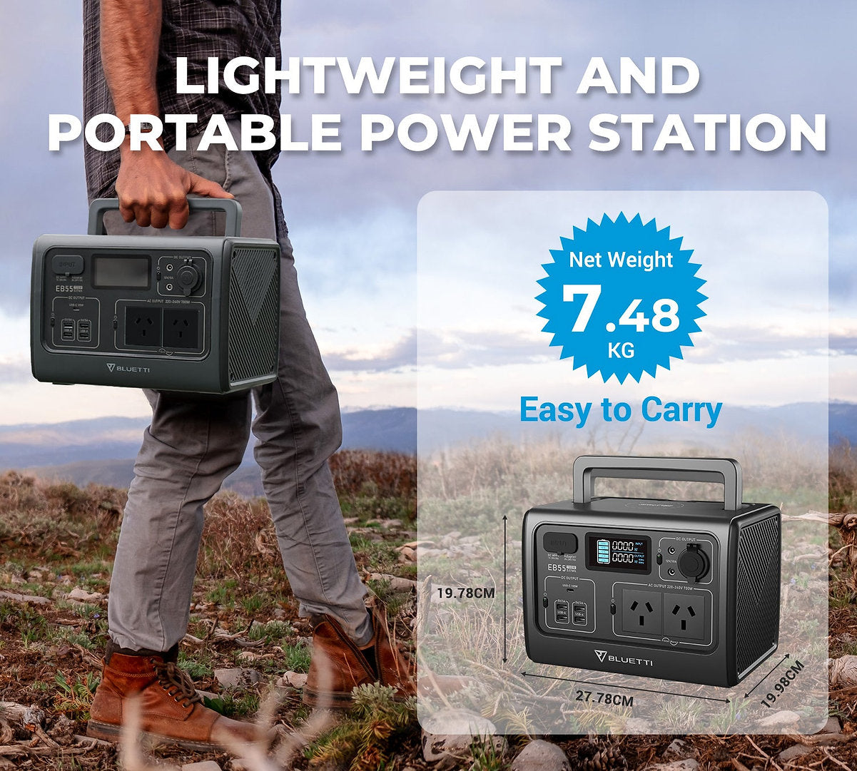 BLUETTI Portable Power Station EB55